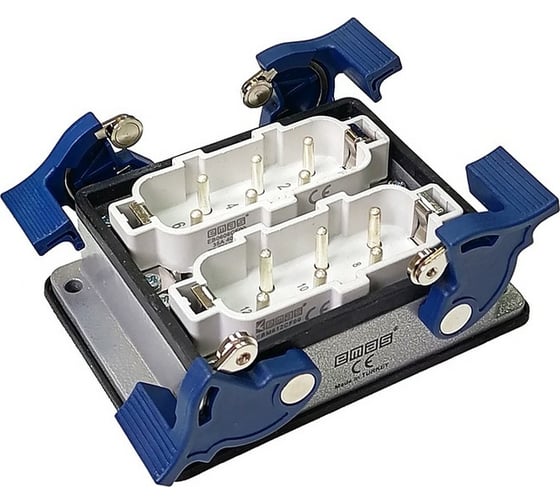 Изображение товара Низкая вилка Emas 4-фиксатора, 12 полюсов, 35А, 400В. EBM612FM44