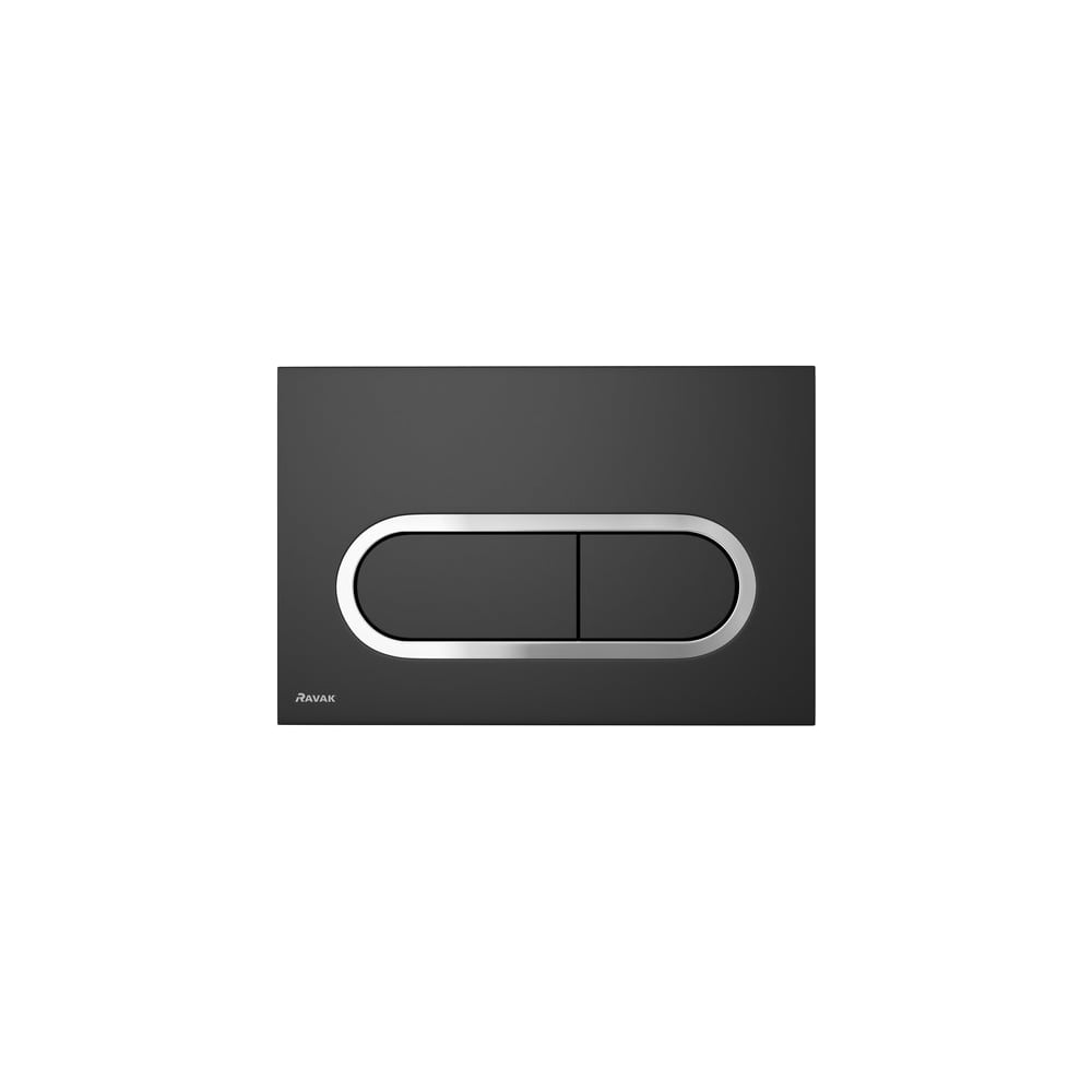 Изображение товара Кнопка инсталяционная Ravak Chrome черная X01797 для унитаза