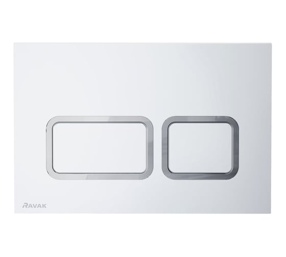 Изображение товара Кнопка инсталяционная Ravak TWIN Flat сатин X01739