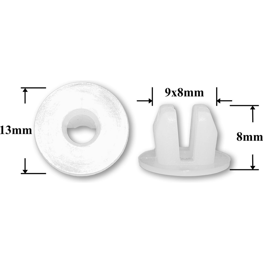 Изображение товара Автокрепеж для Mitsubishi MB383455 10 шт клипсы под саморез белые