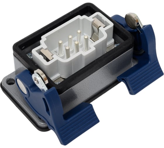 Изображение товара Вилка Emas 2-фиксатора, для панели 6 полюсов, 16А, 400В. EBM06FM42