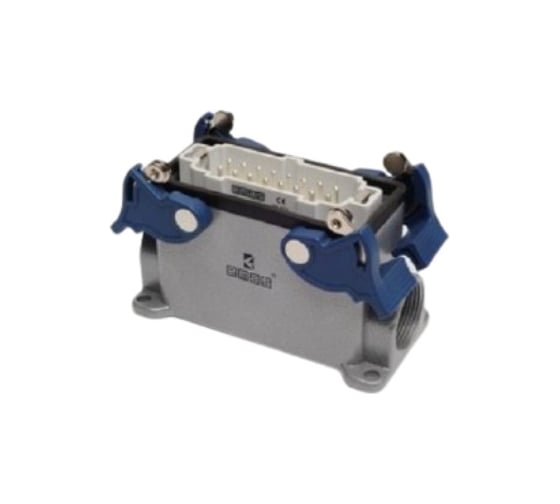 Изображение товара Вилка Emas 4-фиксатора, боковой ввод, 16 полюсов, 16А, 400В. EBM16FD14