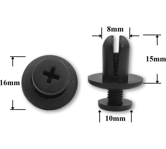 Изображение товара Автокрепеж для Acura, GM, Honda, Mazda mb383455 Крепавто 1455