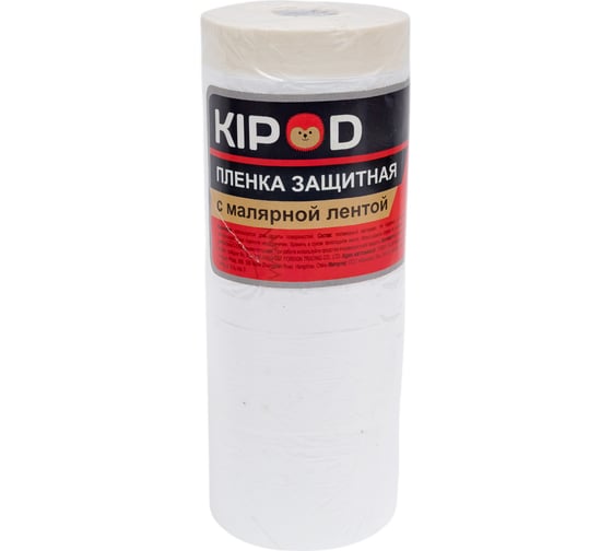 Изображение товара Пленка защитная с малярной лентой (1700 мм; 33 м) KIPOD 006503004