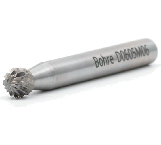 Изображение товара Борфреза твердосплавная Bohre сферическая, тип D 06-05,4-М-06-L51 КБ001403