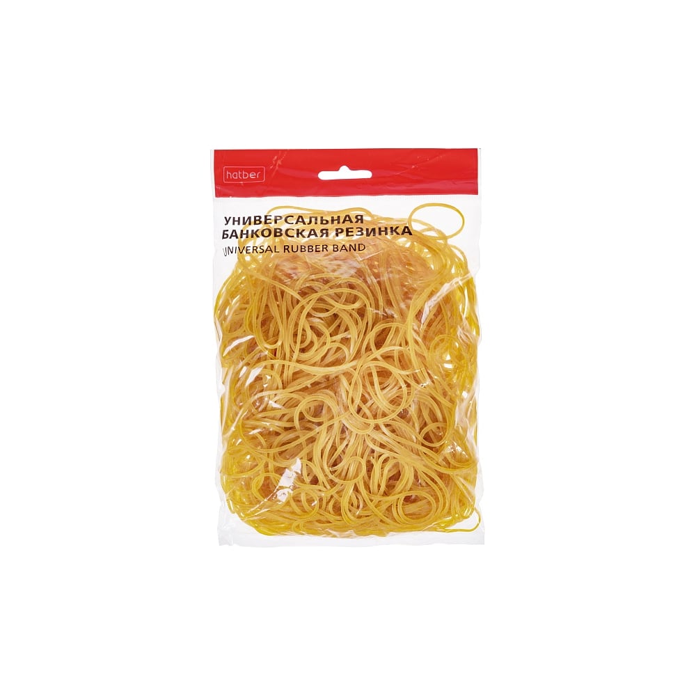 Изображение товара Резинка банковская HATBER 100% натуральная диаметр 50 мм, длина 80 мм 083953
