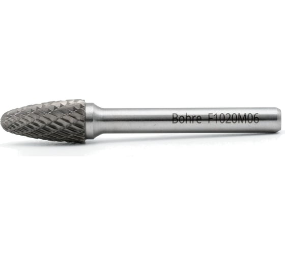 Изображение товара Борфреза твердосплавная Bohre сфероконическая, тип F 10-20-М-06-L65 КБ001423