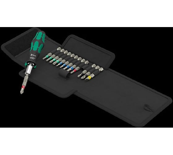 Изображение товара Набор бит с битодержателем WERA Kraftform Kompakt 838 RA S Set 1 14 предметов WE-051060