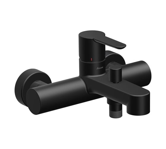 Изображение товара Смеситель для ванны RAVAK PU 022.21/150 с переключателем черный X070192