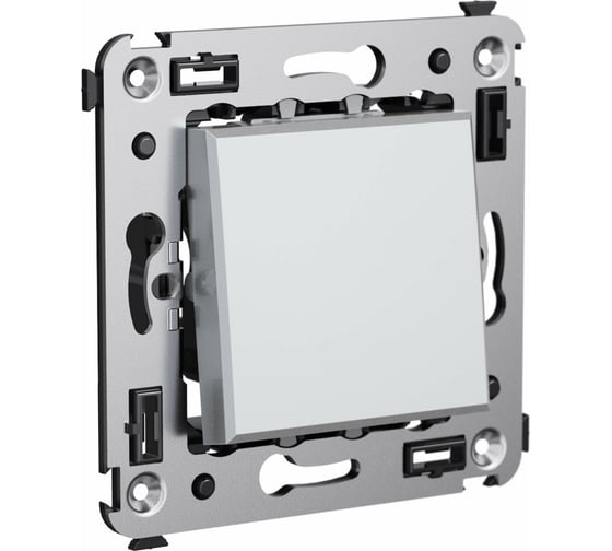 Изображение товара Одноклавишный выключатель DKC, Avanti, закаленная сталь, в стену 4404103