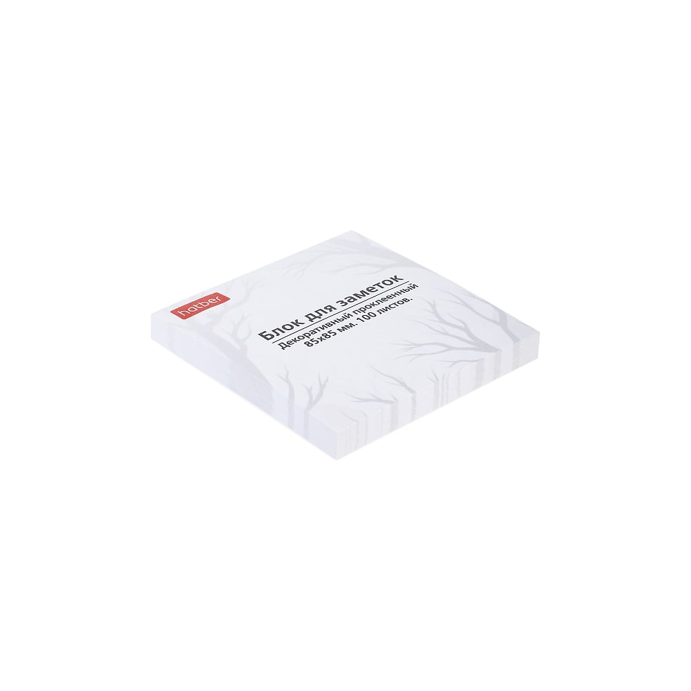 Изображение товара Блок для заметок HATBER на клею 85x85 мм 100 листов Mist в пленке 083619