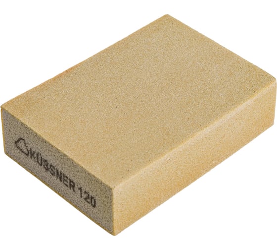 Изображение товара Шлифовальный брусок Р120 Soft, 100x70x25 мм KUSSNER 1000-230120