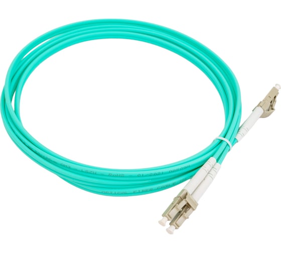 Изображение товара Оптический патч-корд TopLAN, дуплексный OM3 MM 50/125, 2.0 м, DPC-TOP-OM3-LC/P-LC/P-2.0