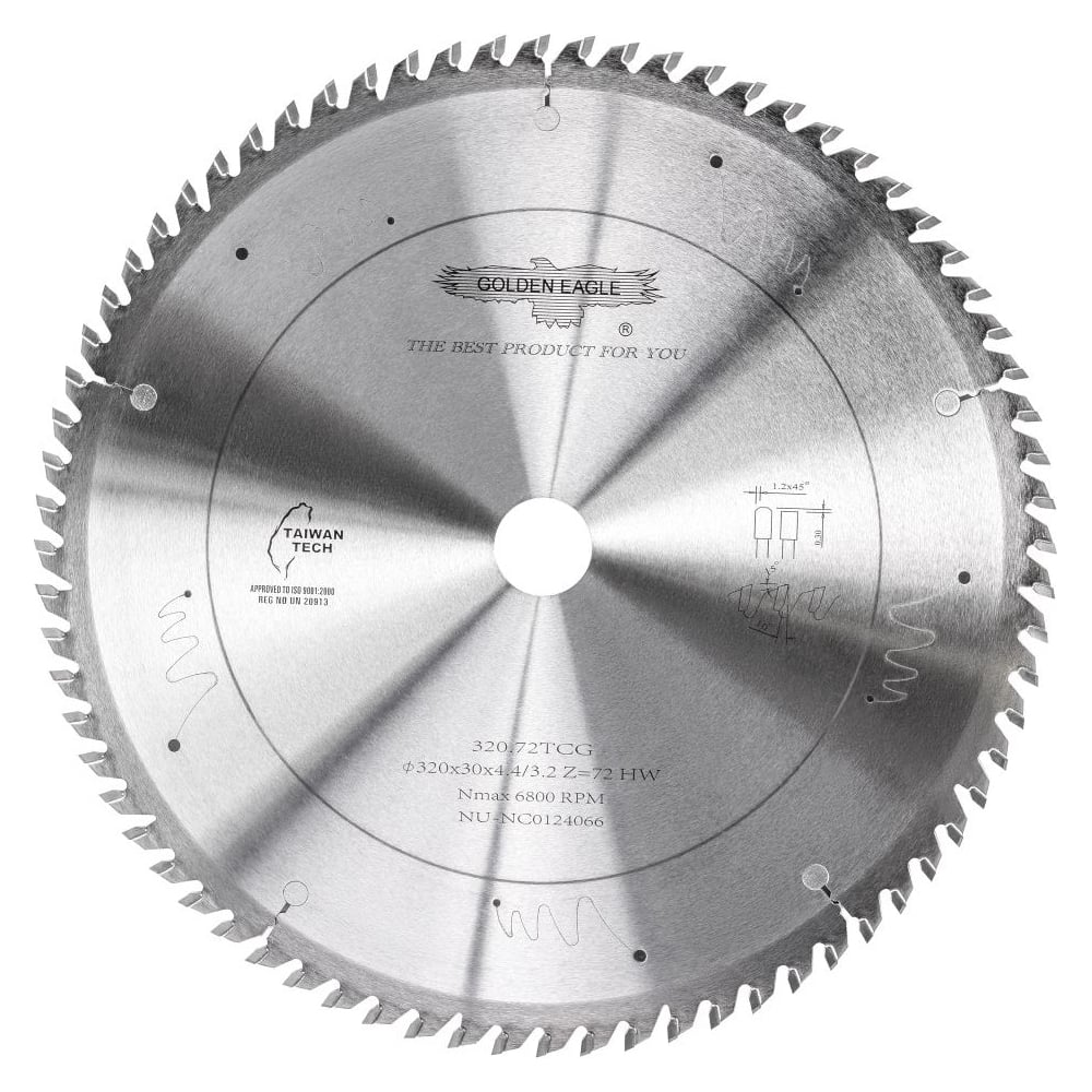 Изображение товара Пила дисковая HW основная 320x30x4.4/3.2 мм, Z72, TR-F от Schelling