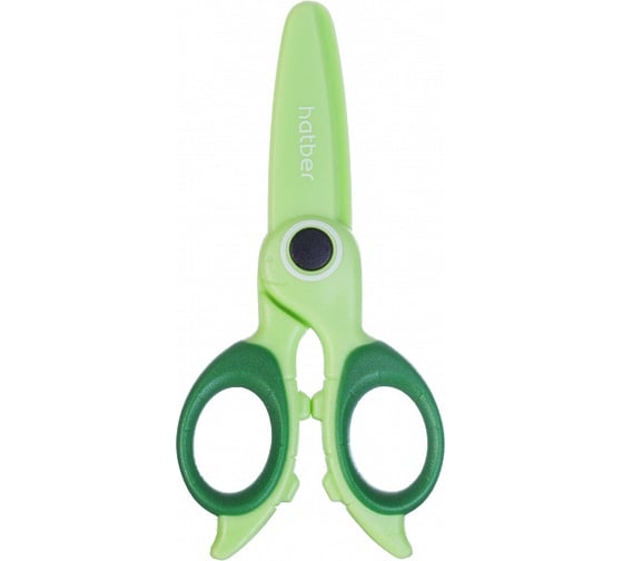 Изображение товара Ножницы HATBER 12 см пластиковые Черепашка 072017