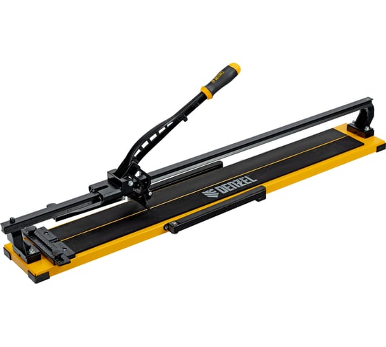 Изображение товара Плиткорез рельсовый Denzel 1000x16мм, каретка на подшипнике, стальная станина, усиленная рукоятка-пенал 877018