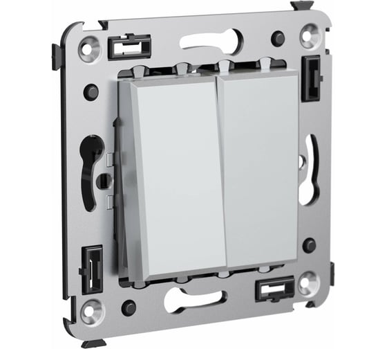 Изображение товара Кнопочный диммер DKC Avanti, Закаленная сталь, в стену 4404343