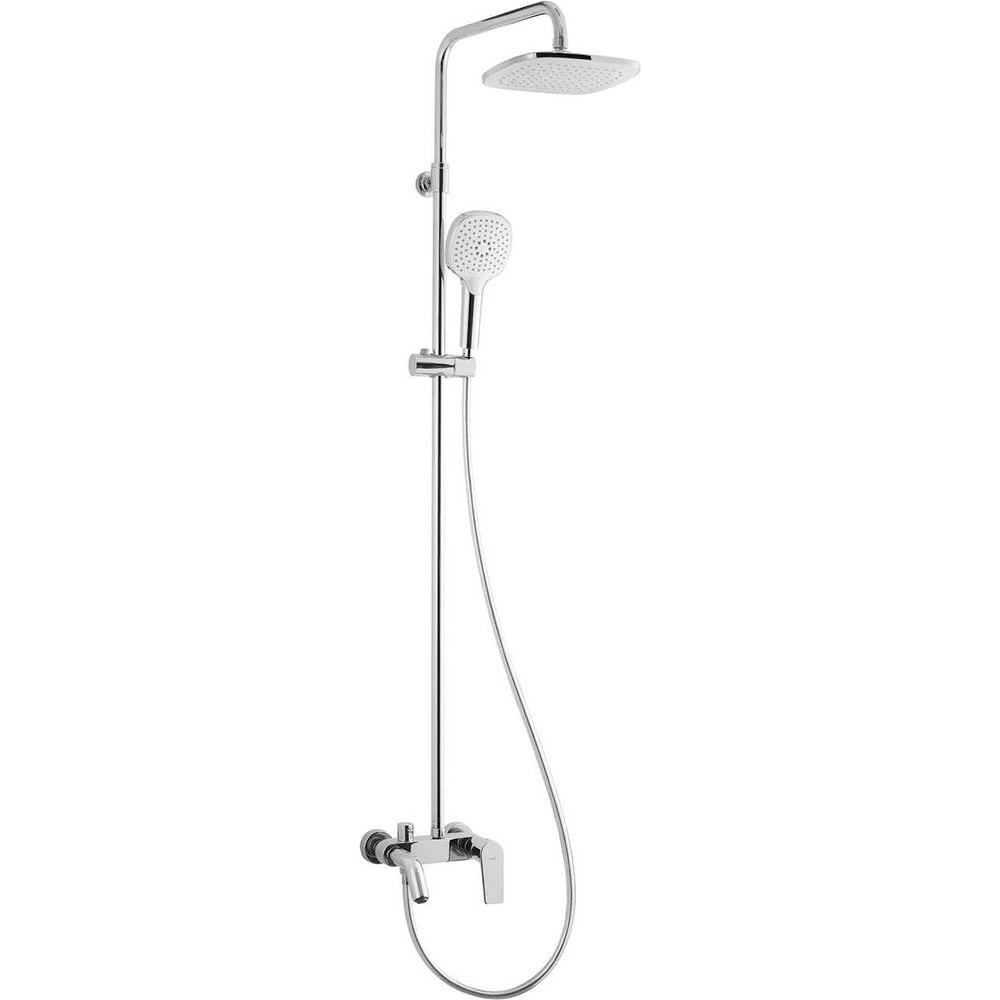 Изображение товара Душевая система со смесителем Azario TREYA хром с регулируемой высотой