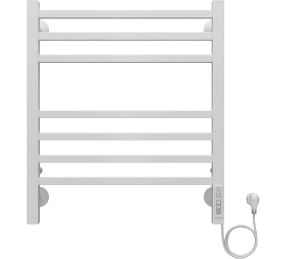 Изображение товара Электрический полотенцесушитель Azario ANCONA 500/600, R, белый, 7 квадратных перекладин 00088197