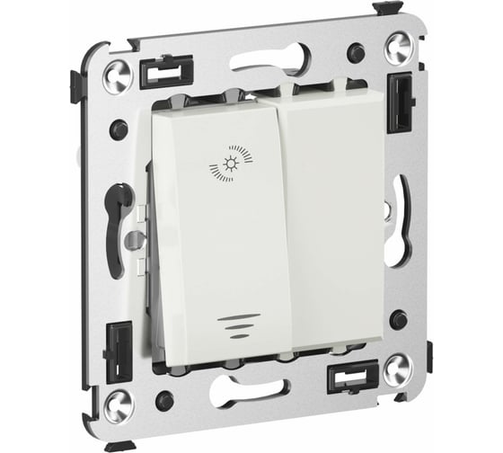 Изображение товара Кнопочный диммер в стену DKC Avanti, Белое облако 4400343