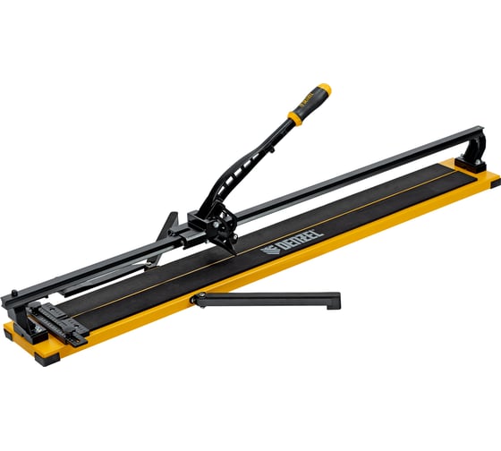 Изображение товара Плиткорез рельсовый Denzel 1200x16мм, каретка на подшипнике, стальная станина, усиленная рукоятка-пенал 877020