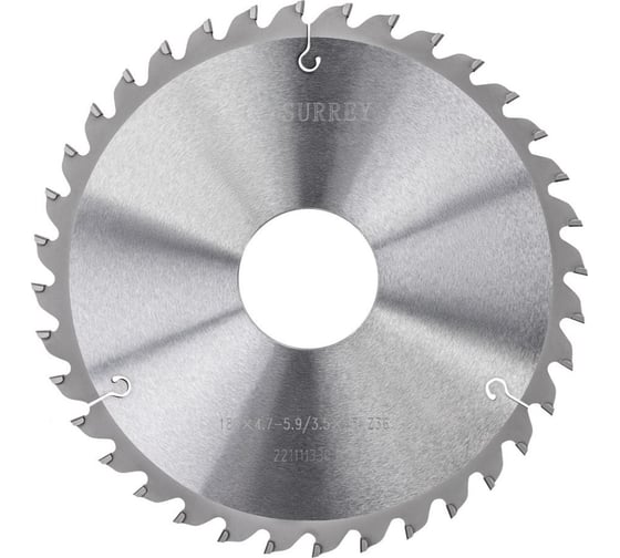 Изображение товара Пила дисковая DIA подрезная 180x45x4.7-5.9/3.5 мм, Z36, KO-F, HOLZMA Surrey TL26119