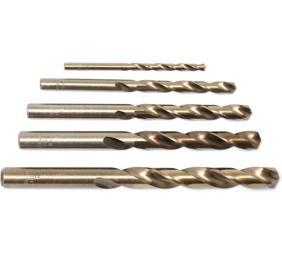 Изображение товара Сверло по металлу 12.0 мм, HSS,5 шт, в пластиковом футляре Forsage F-DSP120(19807)