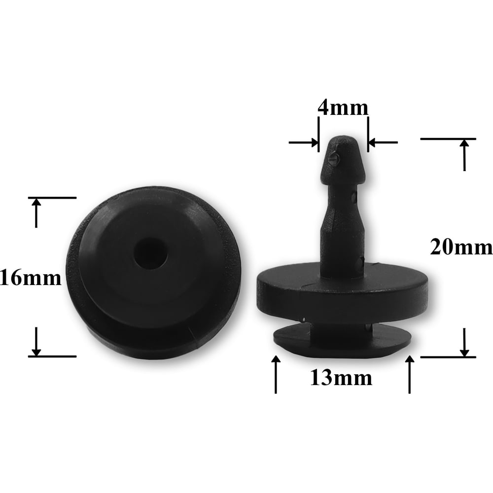 Изображение товара Автокрепеж для ковриков Infiniti Nissan 10 шт 6682060R10 КрепАвто надежный пластиковый фиксатор