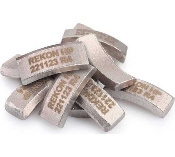 Изображение товара Сегмент алмазный HARD Premium (10 шт; R4; 24x4.0x10 мм) для алмазных коронок D52-56 REKON 044004-10