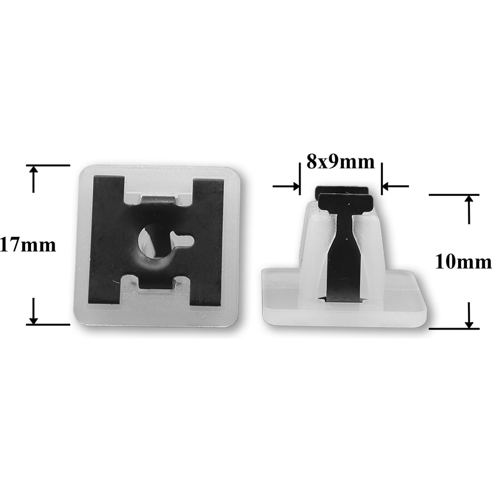 Изображение товара Автокрепеж для Honda 10 шт клипсы под саморез пластик КрепАвто 91638SM4003