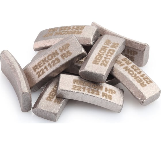 Изображение товара Сегмент алмазный HARD Premium (10 шт; R6; 24x4.0x10 мм) для алмазных коронок D92-126 REKON  044006-10