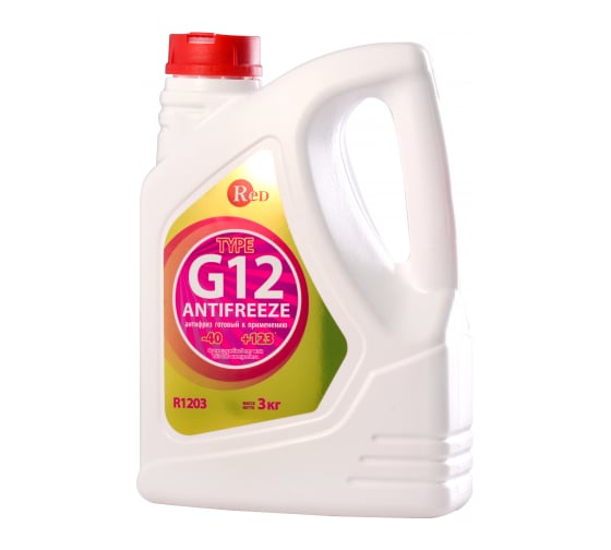 Изображение товара Антифриз  готовый к применению RED G12, красный, 3 кг R1203