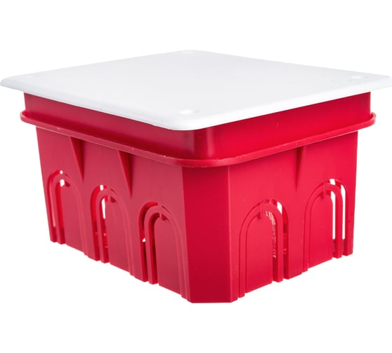 Изображение товара Распаечная коробка ЭРА KRT 120х92х70мм для твердых стен, саморезы, крышка, IP20, 56/504 Б0047258