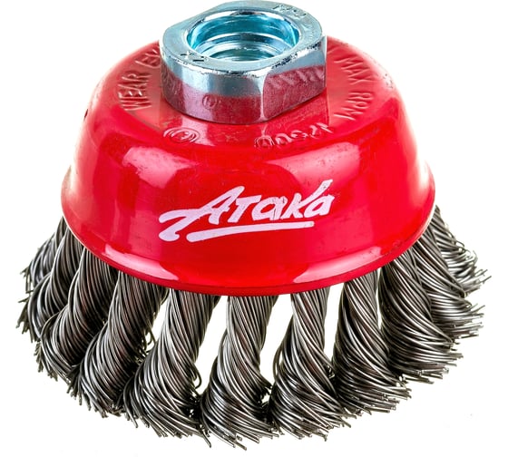 Изображение товара Щетка чашеобразная витая (80 мм; M14) АТАКА 34725