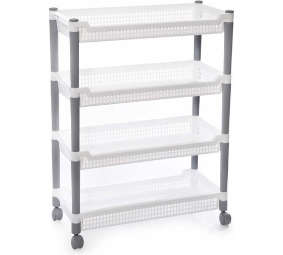 Изображение товара Узкая этажерка Полимербыт Флер 4 секции 4338400 433840000