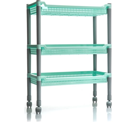 Изображение товара Узкая этажерка Полимербыт Флер 3 секции 4338300