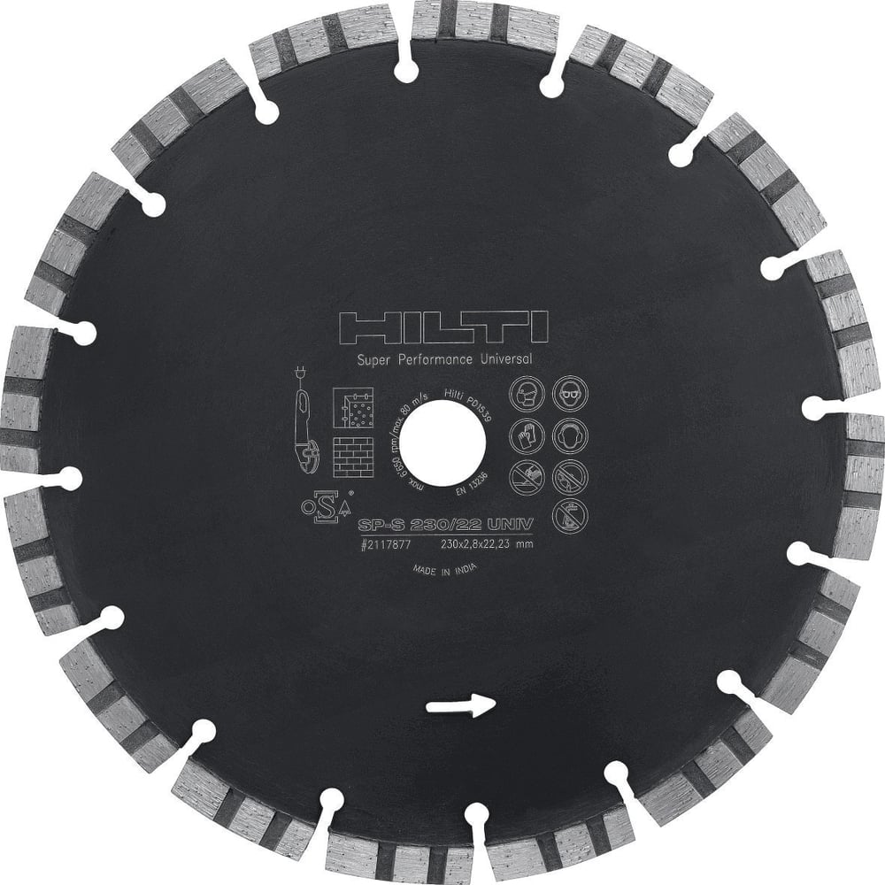 фото Диск алмазный отрезной универсальный sp-s (6 шт; 230х22 мм) hilti 2117877