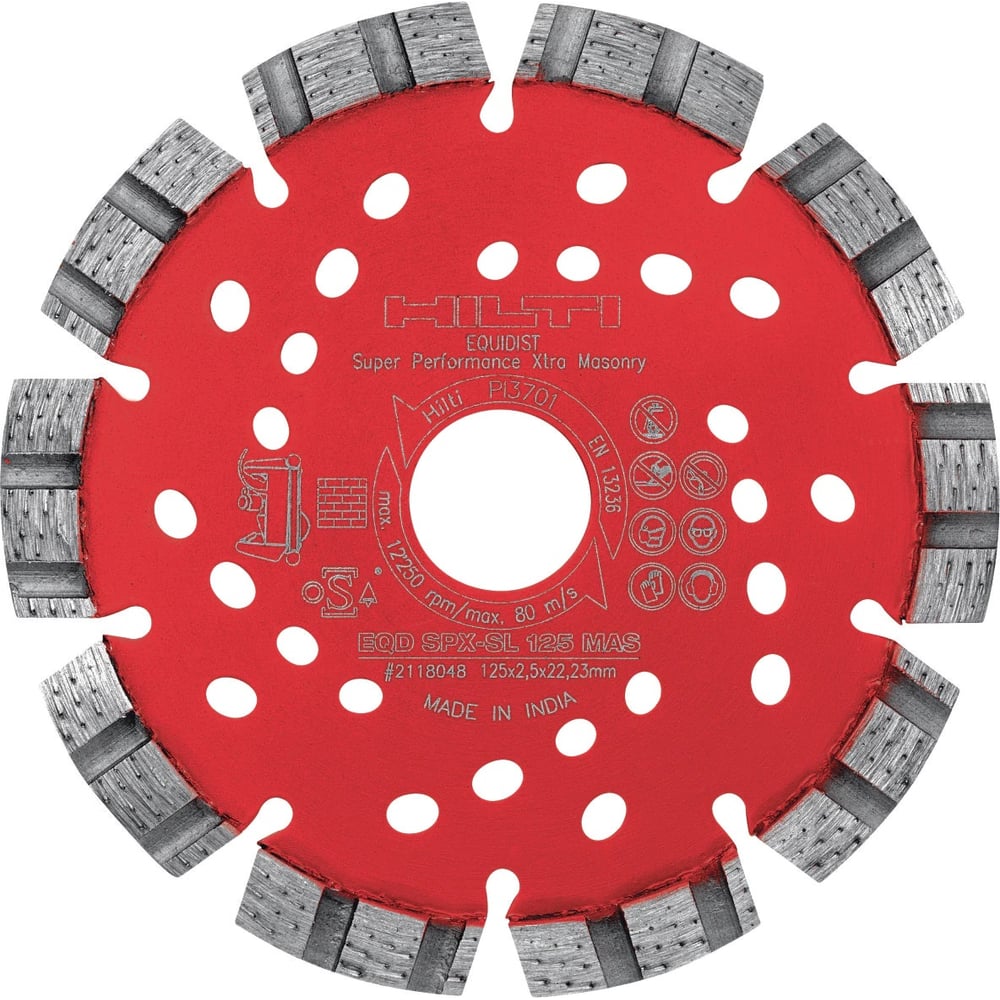 фото Диск алмазный отрезной по кирпичу eqd spx-sl (2 шт; 125х22 мм) hilti 2118048