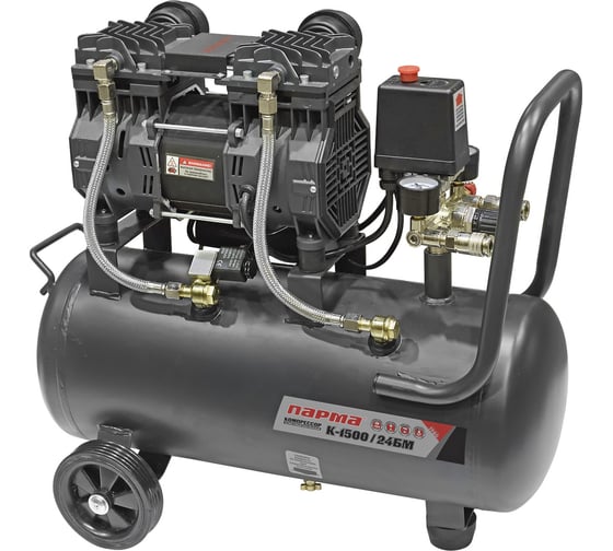 Изображение товара Компрессор Парма K-1500/24БМ безмасляный 1500 Вт, 24л, 237 л/м 02.014.00010