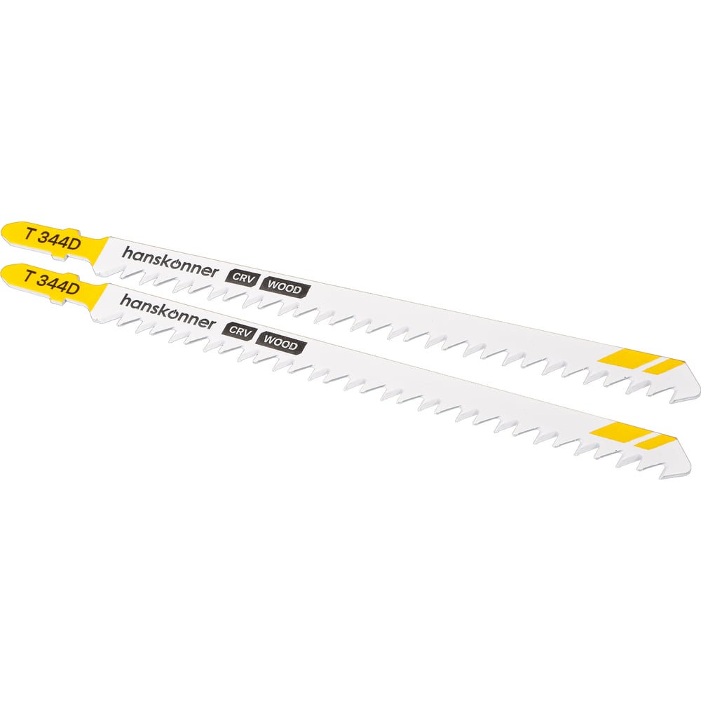Изображение товара Пилки для лобзика Hanskonner H02-344D для быстрого реза по дереву 2 шт