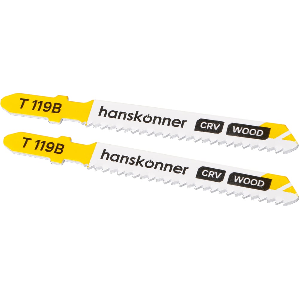 Изображение товара Пилки для лобзика Hanskonner H02-119B для дерева 2 шт