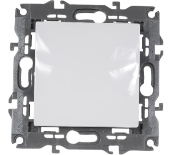 Изображение товара Кнопка ЭРА Elegance 14111101 10АХ250В, белый, Б0047862