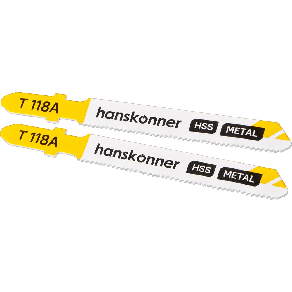 Изображение товара Пилки для лобзика Hanskonner H02-118A для металла 2 шт