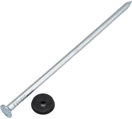 Изображение товара Гвоздь Стройметиз 4,0х120 шиферный, цинк, с шайбой EPDM, 1 кг пакет 2290018