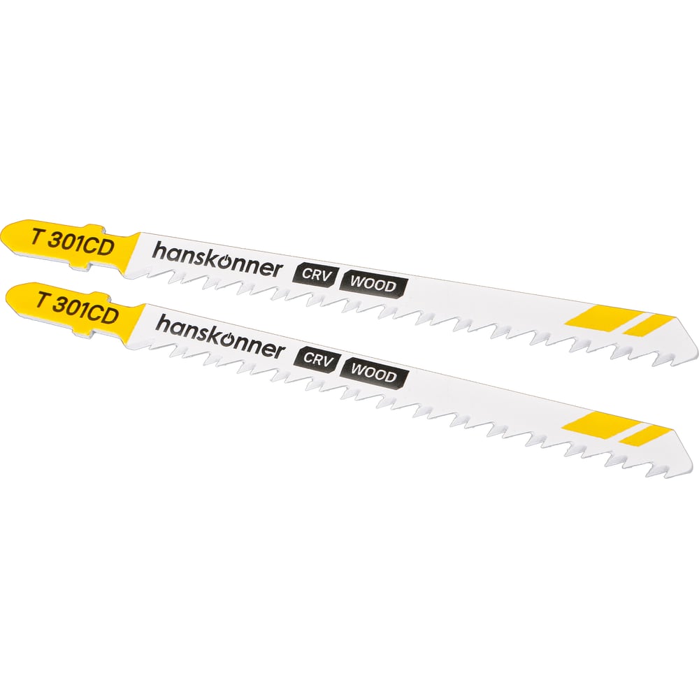 Изображение товара Пилки для лобзика Hanskonner H02-301CD 2 шт для быстрого реза по дереву