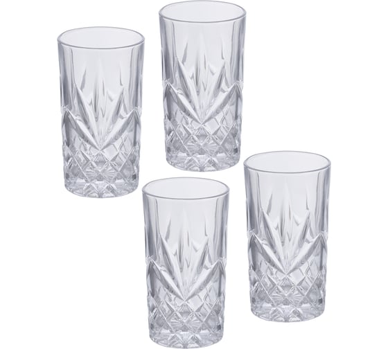 Изображение товара Набор стаканов для виски Gipfel 4 шт Jazz 300 мл 52357