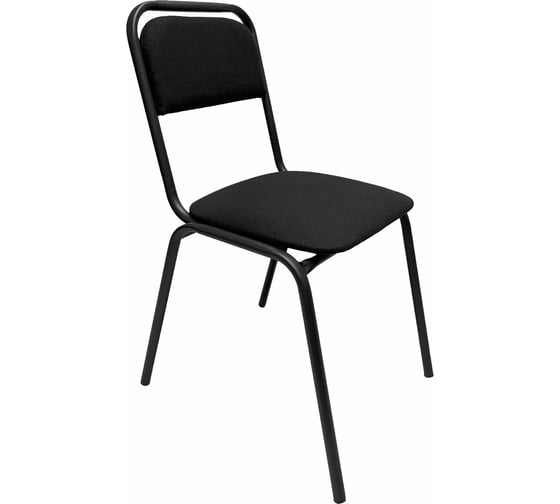 Изображение товара Стул для посетителей ОФИСМАГ РС42, черный каркас, ткань черная, ш/к 54672 533054