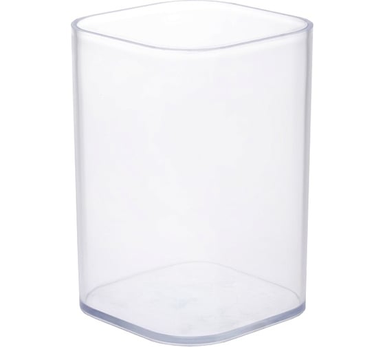 Изображение товара Стакан для письменных принадлежностей HATBER прозрачный, 70x70x100 мм 086173