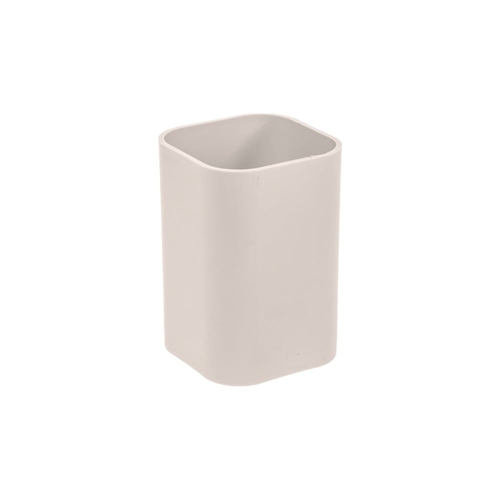 Изображение товара Стакан для письменных принадлежностей HATBER NEWtone PASTEL лен 70х70х100 мм