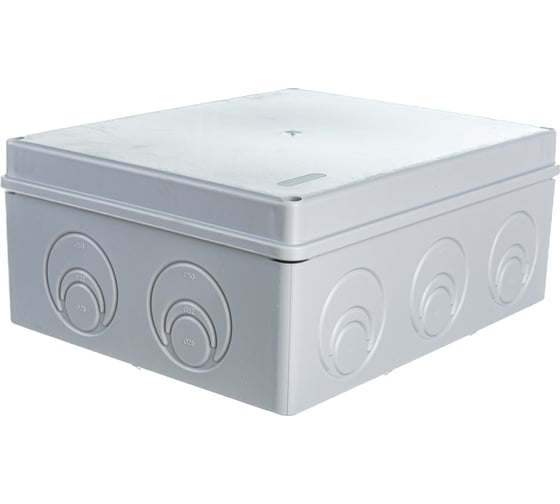 Изображение товара Распаечная коробка открытой установки ЭРА КОРv 240х195х90 мм, на винтах, кабельные вводы Б0047267